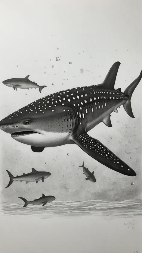 whale shark drawing