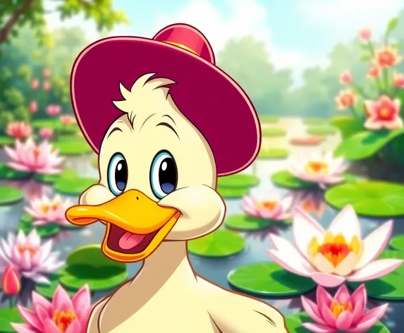 duck cartoon background