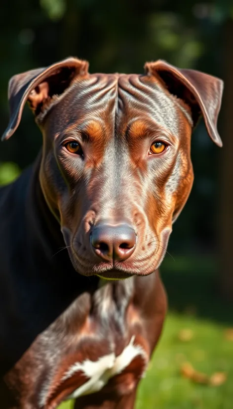 brown black pitbull