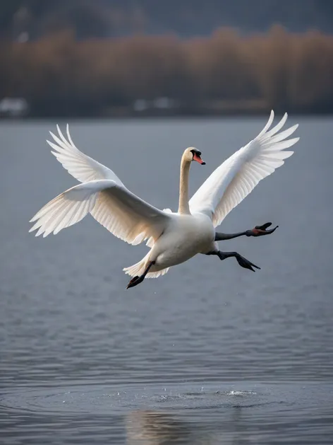 swan flying