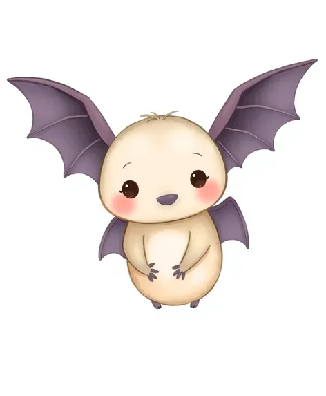 cute bat drawing