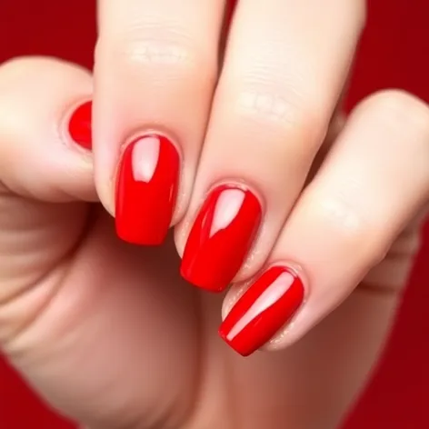 short red nail designs