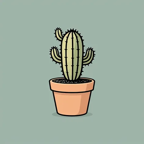 Cute cactus pot