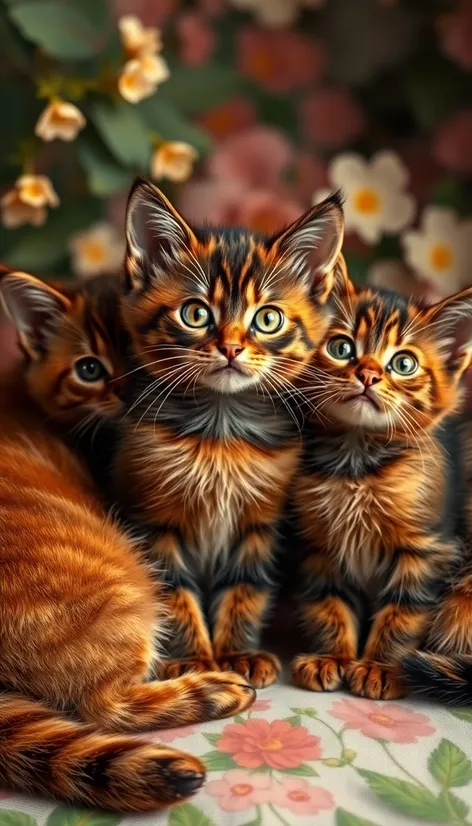 tortoiseshell cats and kittens