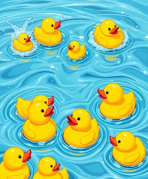 drawings of rubber ducks