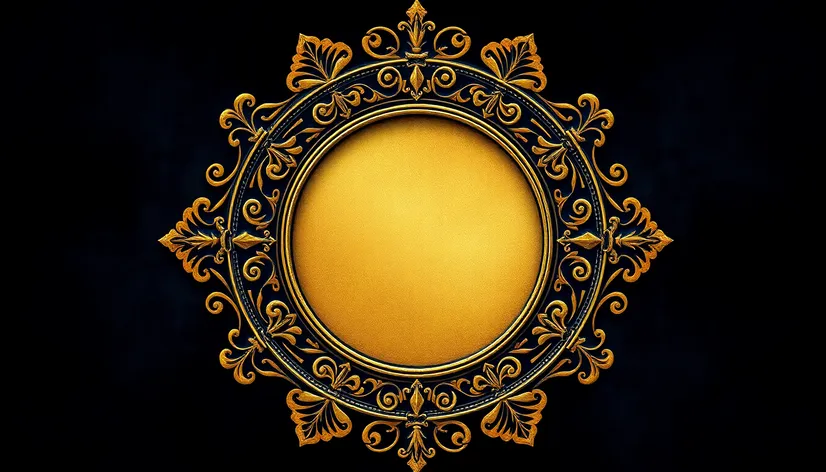 vector gold circle png