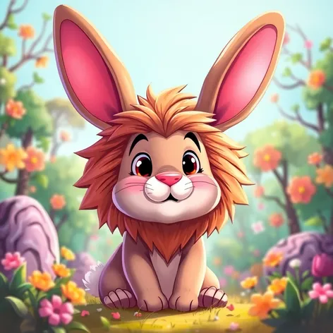 lion head bunny