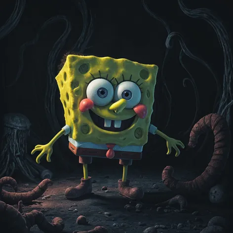 spongebob scary