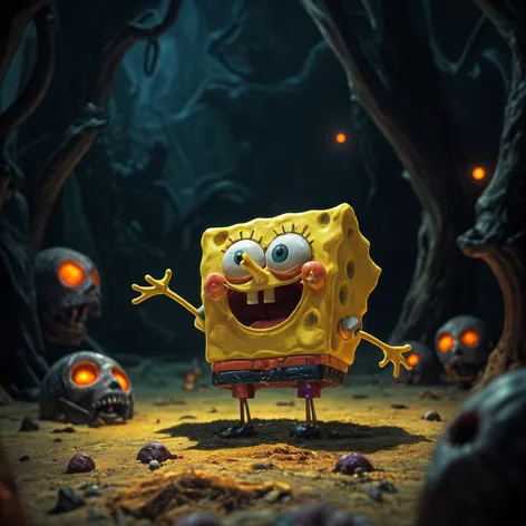 spongebob scary