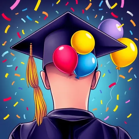 graduation hat drawing