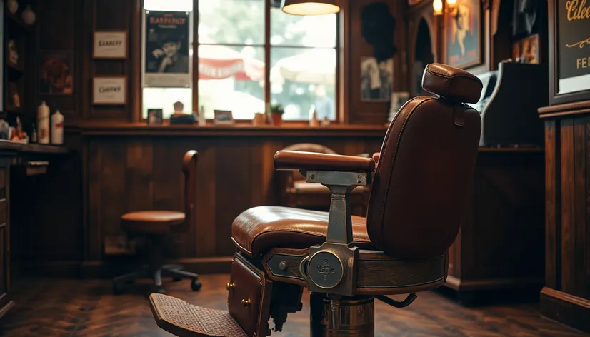 vintage barber chair