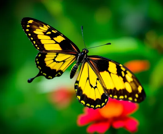 black and yellow butterfly