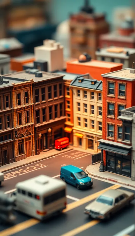 retro scale models buildings