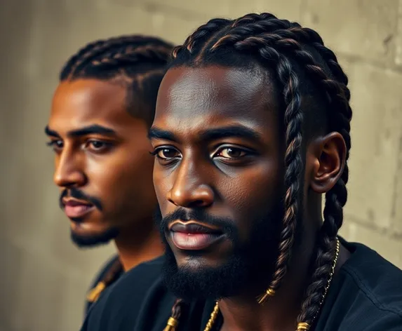 side braids men