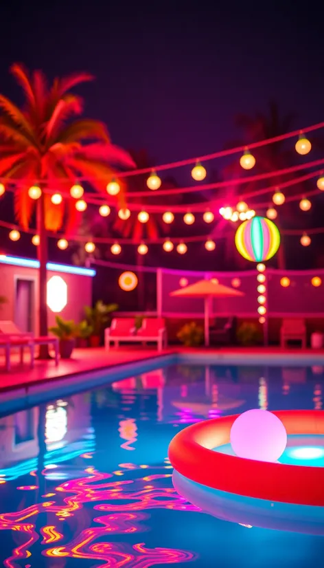 retro pool party themes