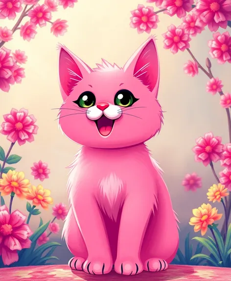 pink cat