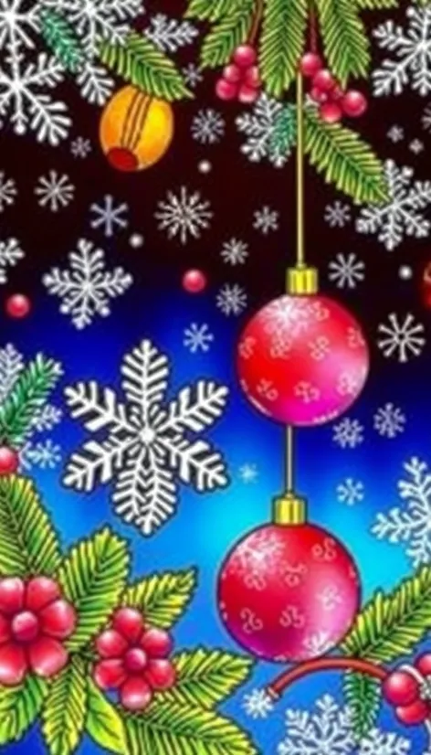 winter holiday coloring pages