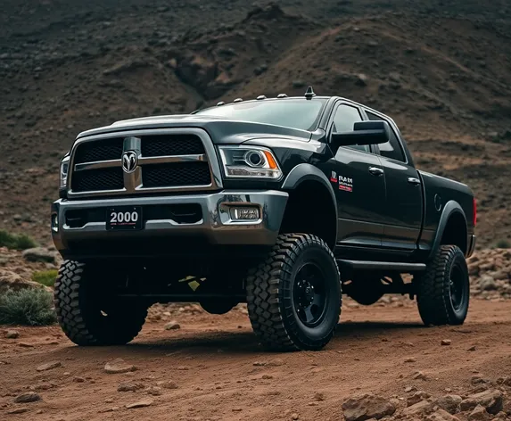 black lifted ram 2500