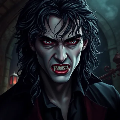 male vampire hair