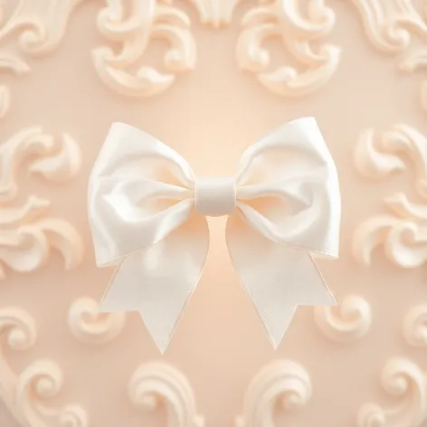 white bow