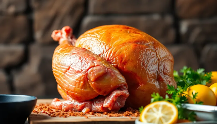 raw turkey