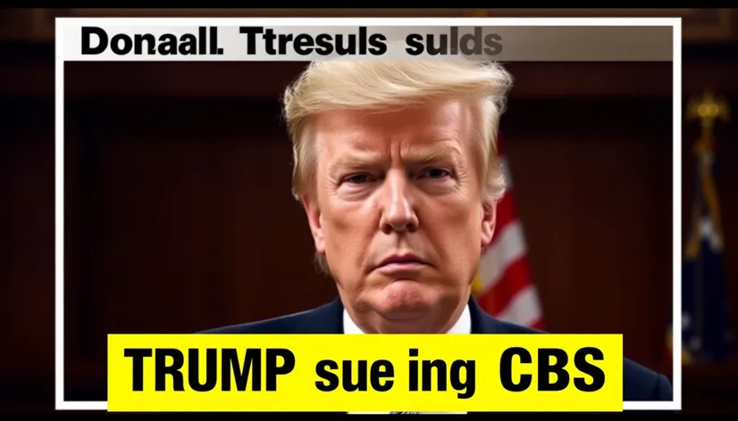 trump sues cbs