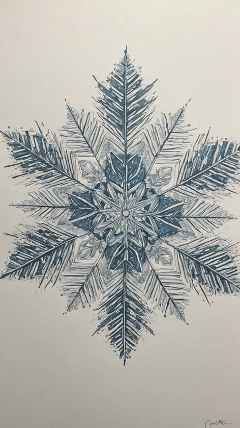 snowflake drawing