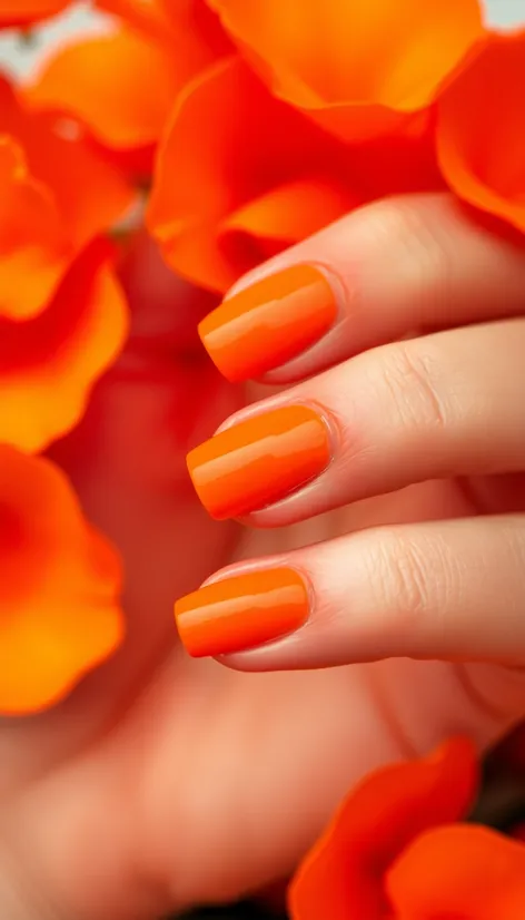 orange nail polish colors