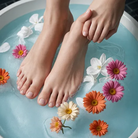 Girl feet, white young