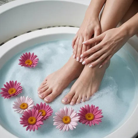 Girl feet, white young