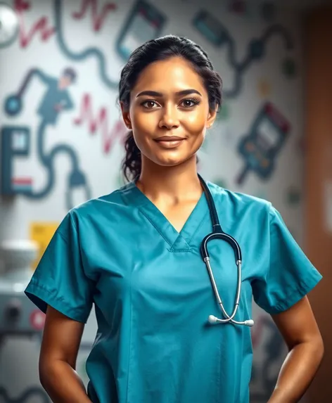 nurse in scrubs