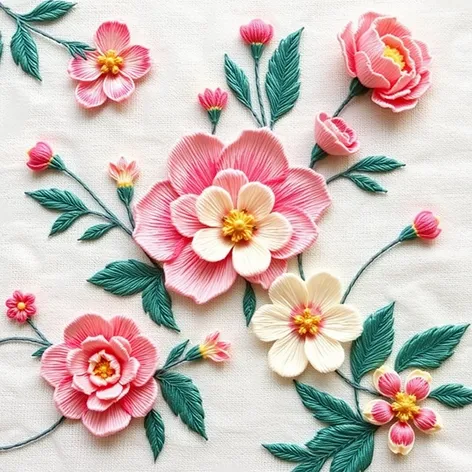 flower embroidery pattern