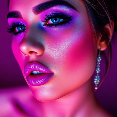 purple and blue makeup