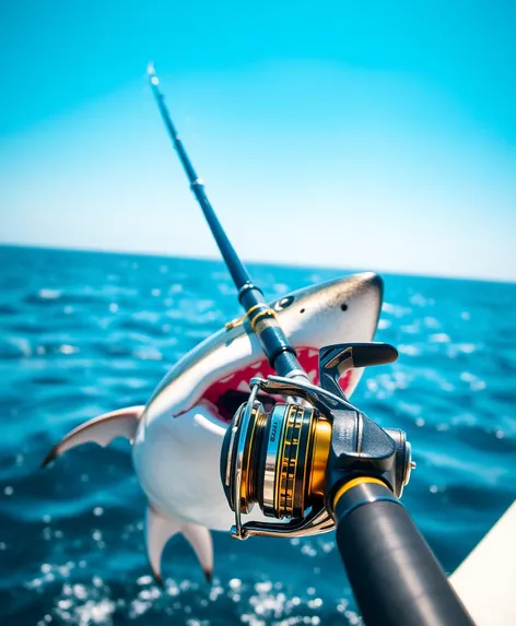 shark fishing rod