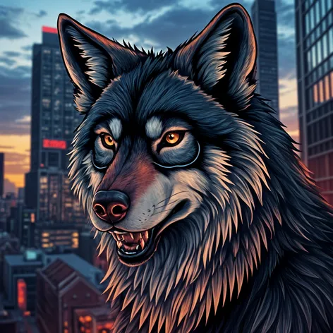 anthropomorphic wolf