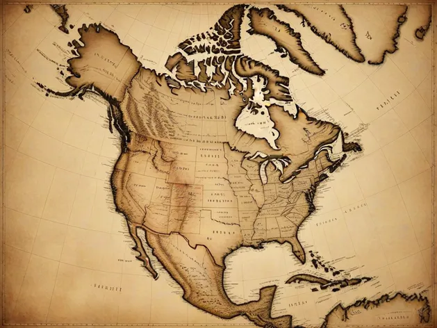 blank north america map