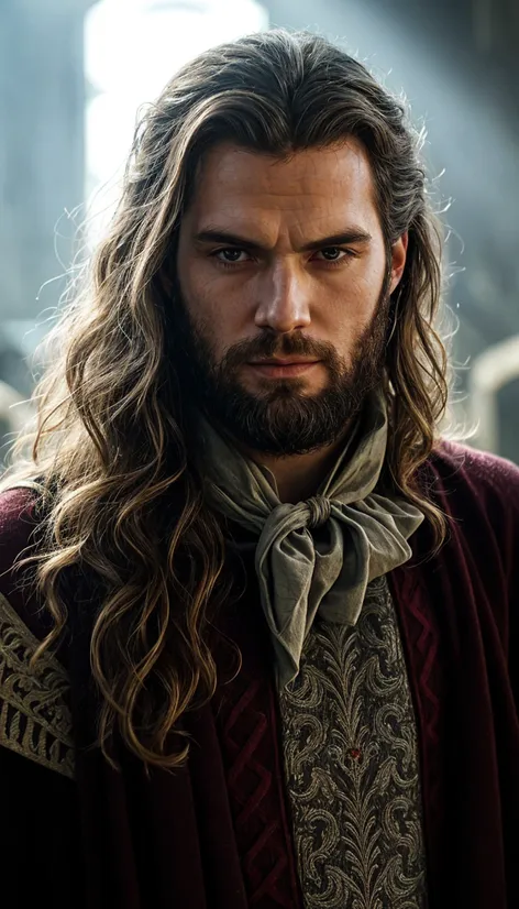 henry cavill long hair