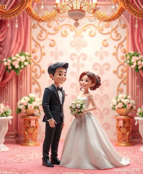 wedding scene 3d