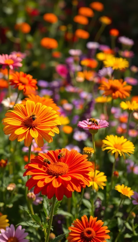 sweet bees flowers