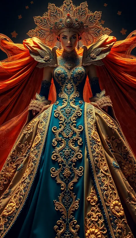 fantasy queen dress