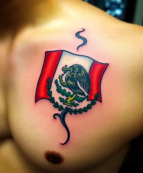 tattoos mexican flag