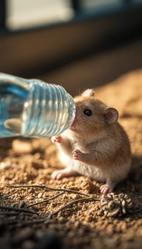 thirsty hamster