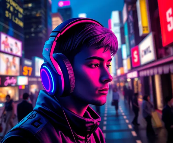 drawn headphones