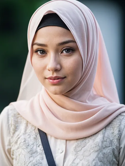 hijab cantik ciuman