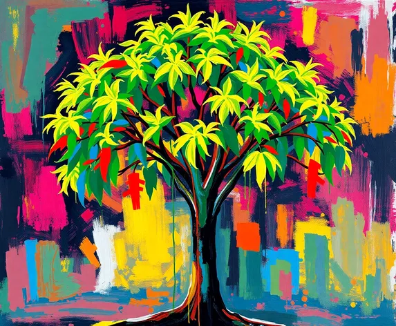 abstract art bansi tree