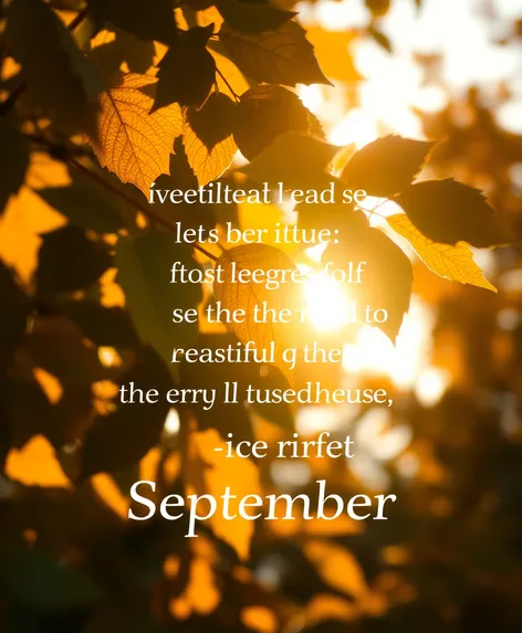 quotes about september