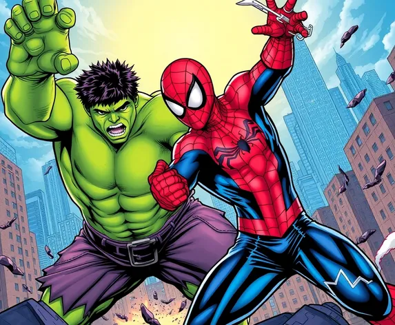 spiderman vs hulk comics