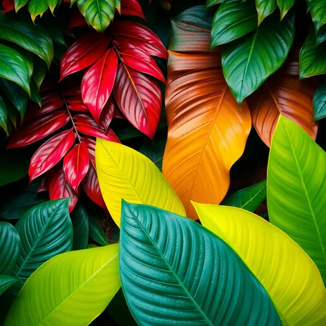 pattern tropical leaves