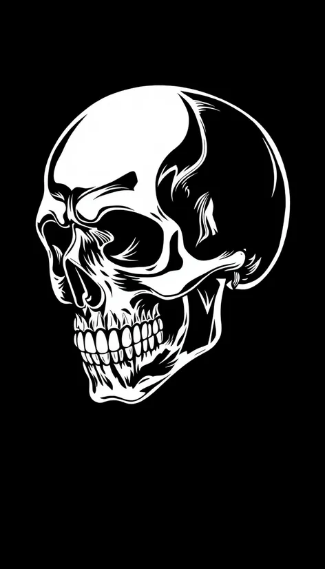 skulls outline