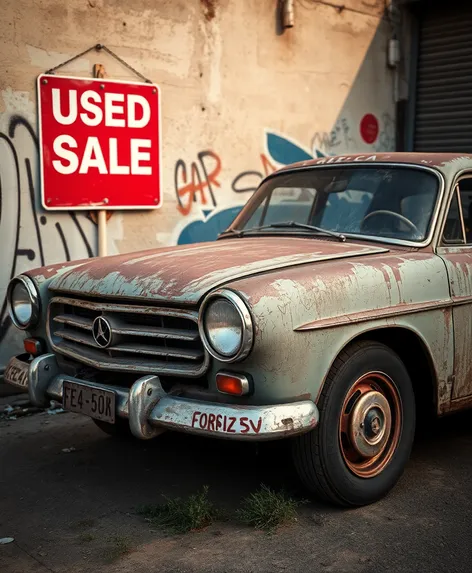 car for sale sign